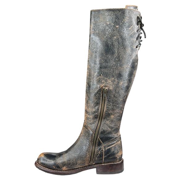 NWOT Bed Stu Women’s Manchester Brown Distressed Riding Boot Size US 7 - Picture 2 of 10